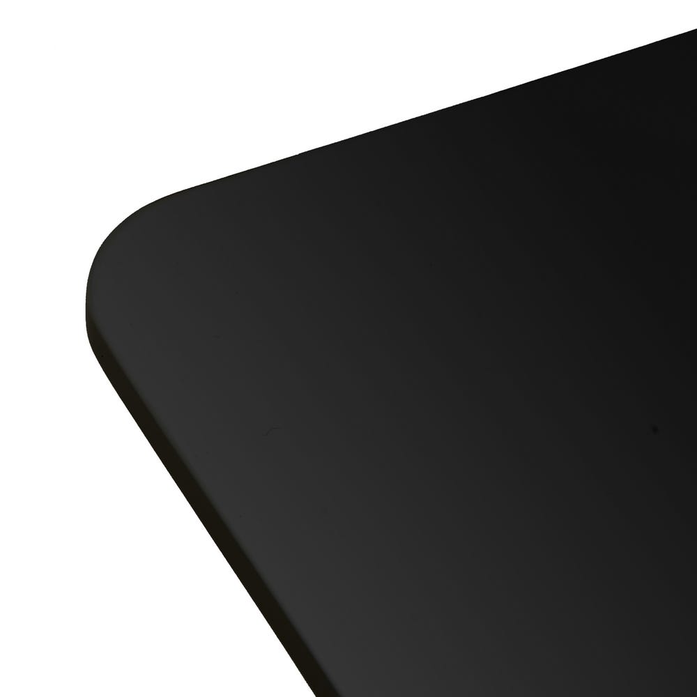 Lolahome Mesa De Comedor Negra De 80x80cm