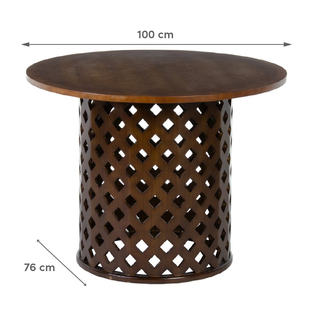 Lolahome Mesa De Comedor Redonda De 100 Cm