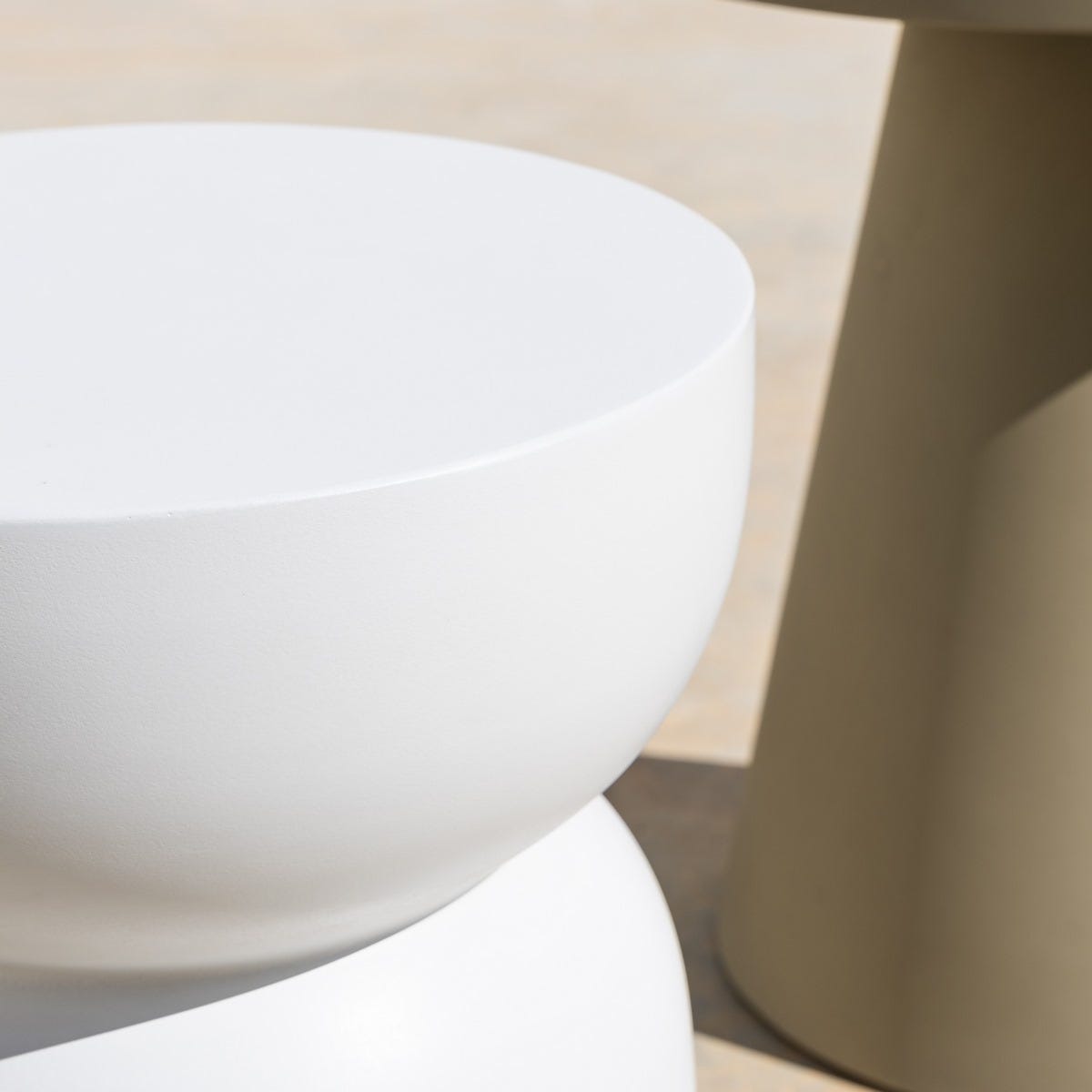 Lolahome Mesa De Jardín Auxiliar Bacoli De 33 Cm