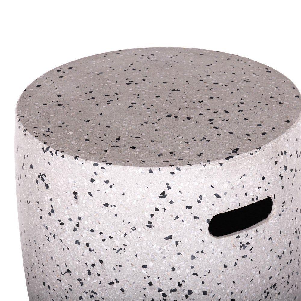 lolahome Mesa de jardín auxiliar Terrazzo de 40 cm