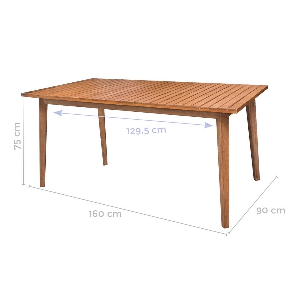 Lolahome Mesa De Jardín De Comedor De 150x90 Cm