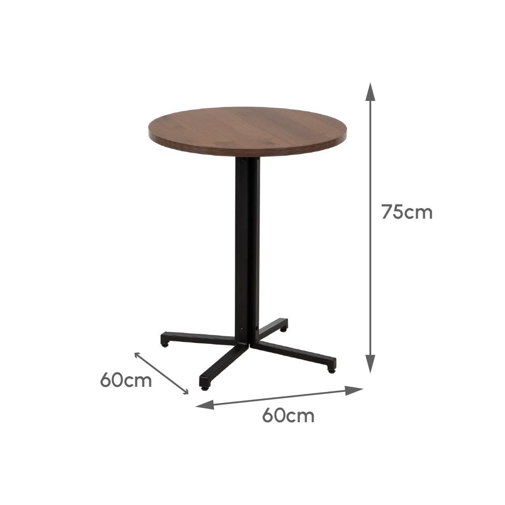 Lolahome Mesa Pedestal Redonda De Madera De 60cm