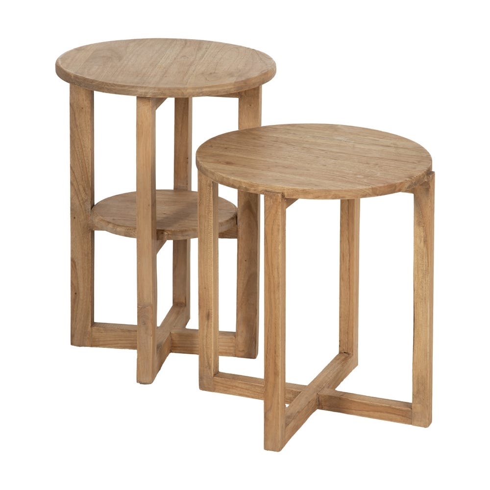 Lolahome Mesita Auxiliar Redonda