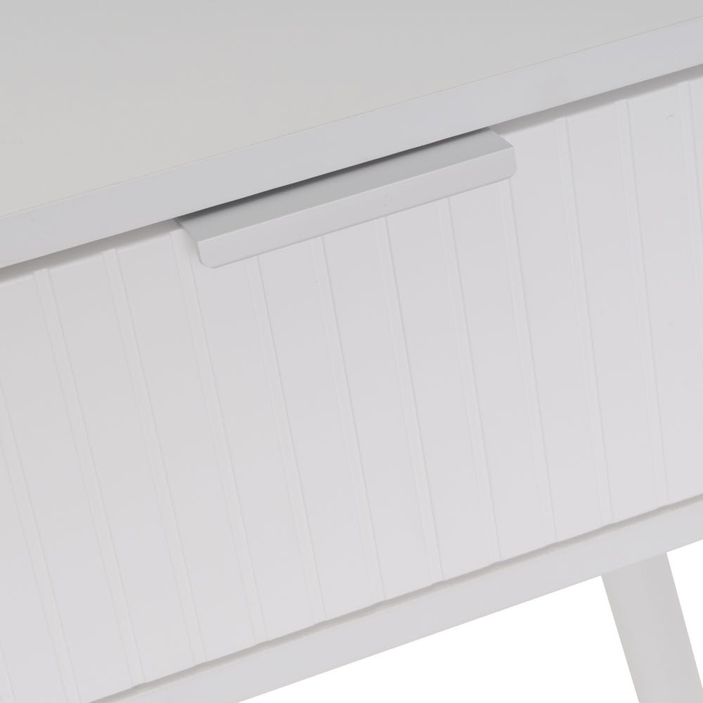 Lolahome Mesita De Noche 1 Cajón Blanca