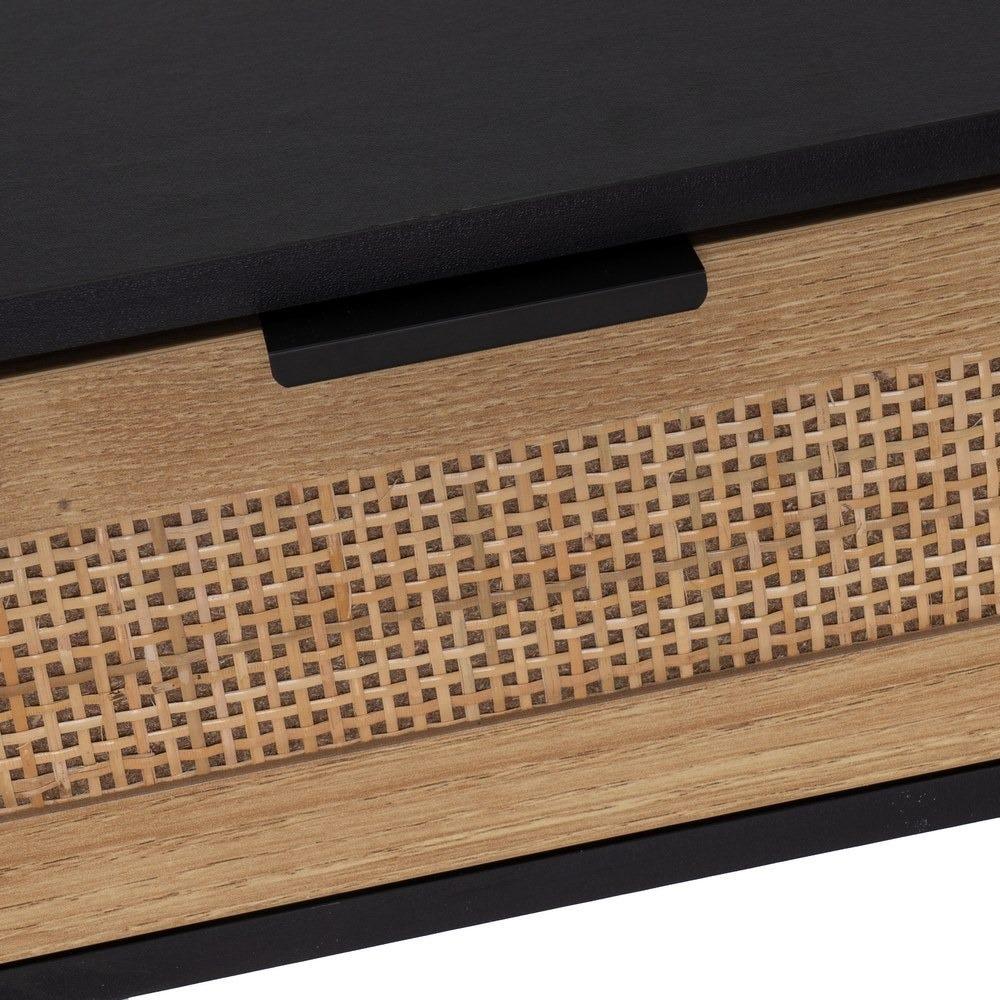 Lolahome Mesita De Noche 1 Cajón Negra