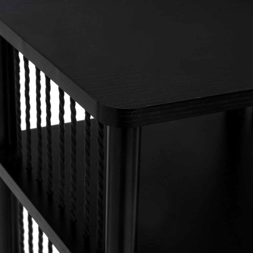 lolahome Mesita de noche 2 estantes Manila