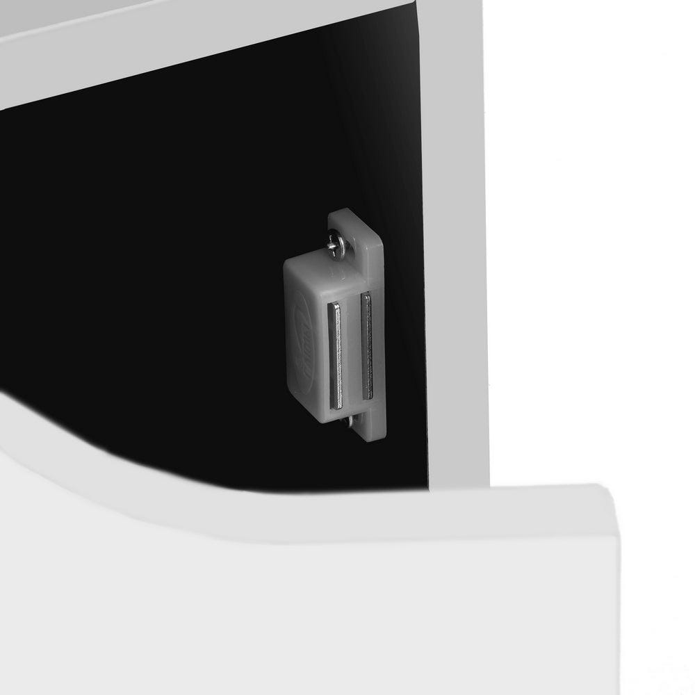 Lolahome Mesita De Noche Blanca De 1 Puerta