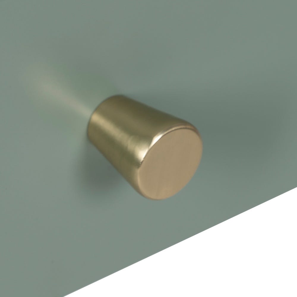 Lolahome Mesita De Noche De Acero Verde