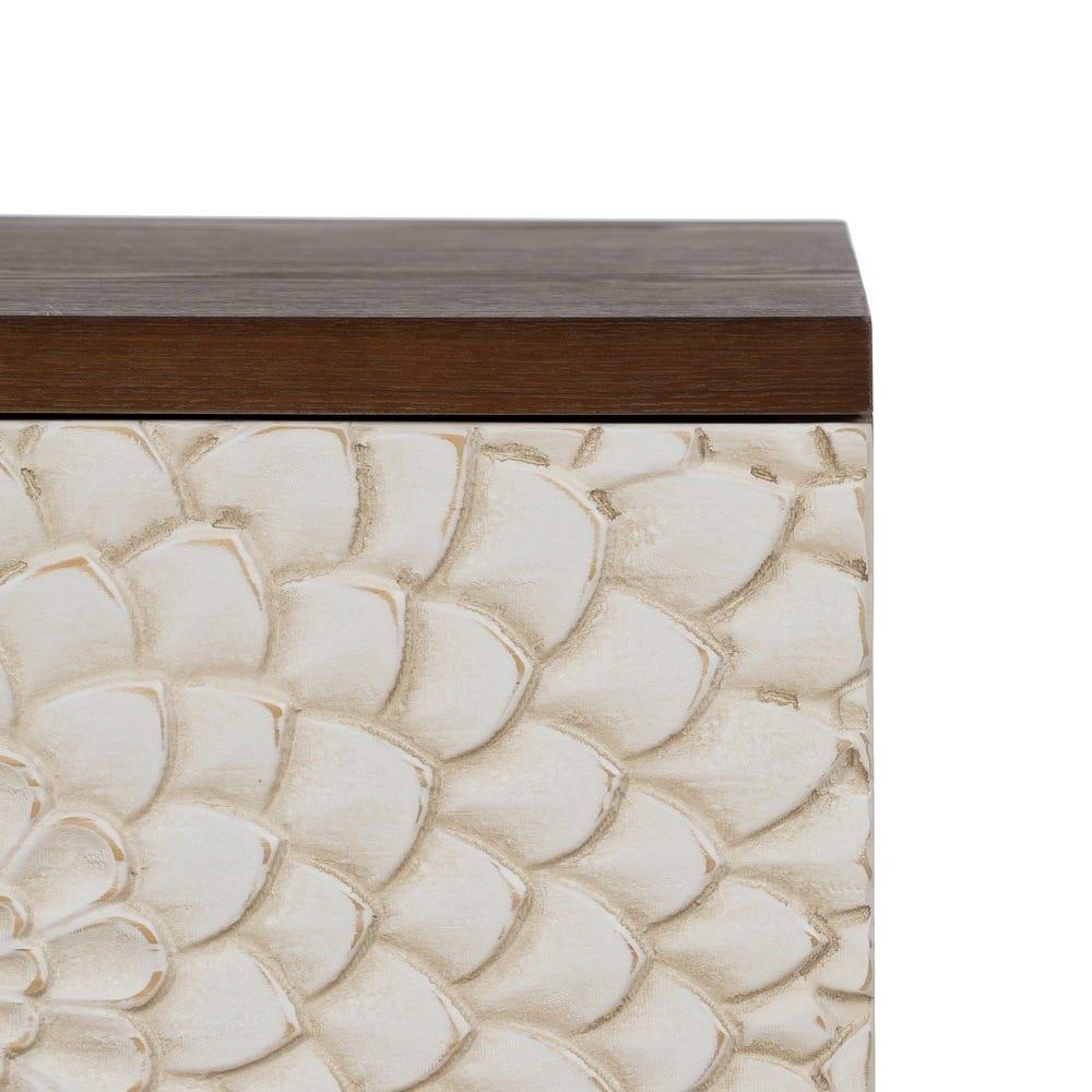 Lolahome Mesita De Noche Tallada Manacor