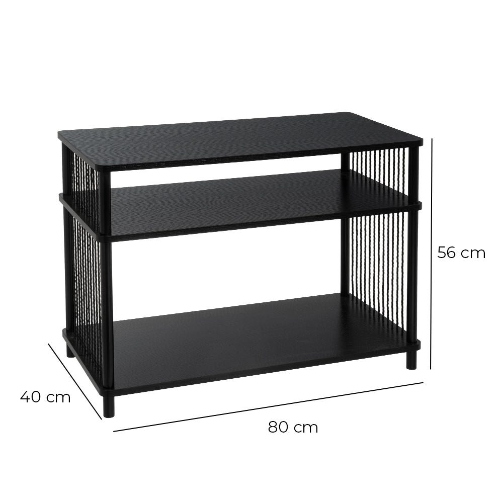 Lolahome Mueble TV Con 2 Estantes Manila