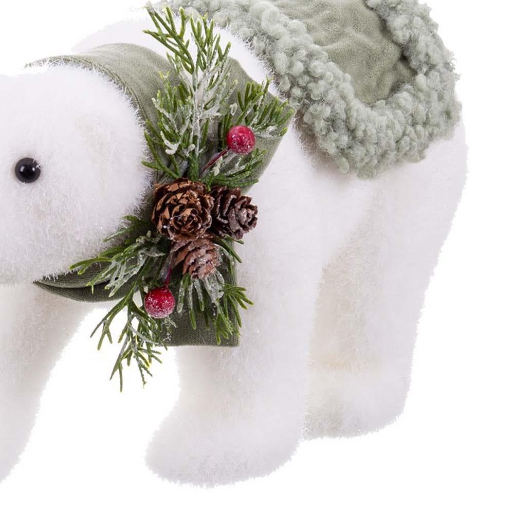 Lolahome Muñeco De Navidad Oso Blanco De 15cm