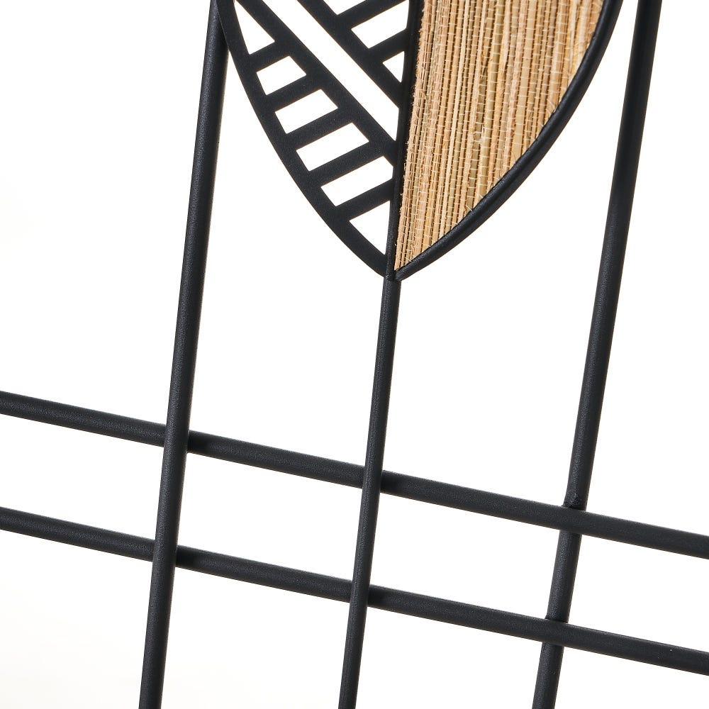 Lolahome Mural Hojas Negro