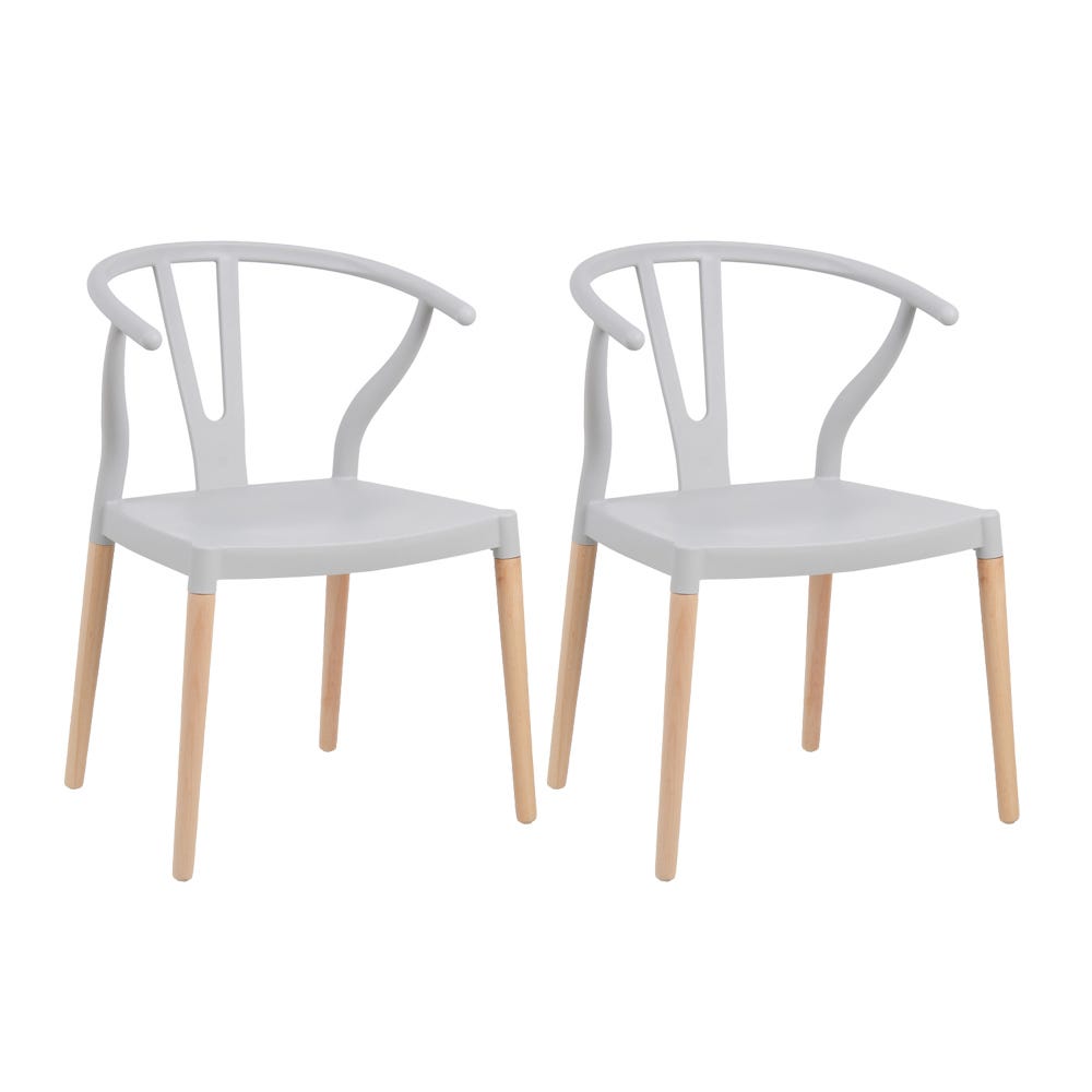 Lolahome Pack 2 Sillas De Polipropileno