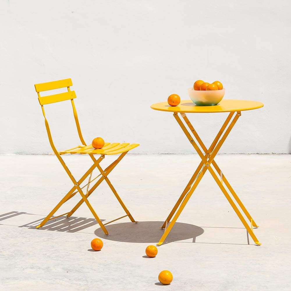 Lolahome Pack De 2 Sillas De Jardín Plegables Sira