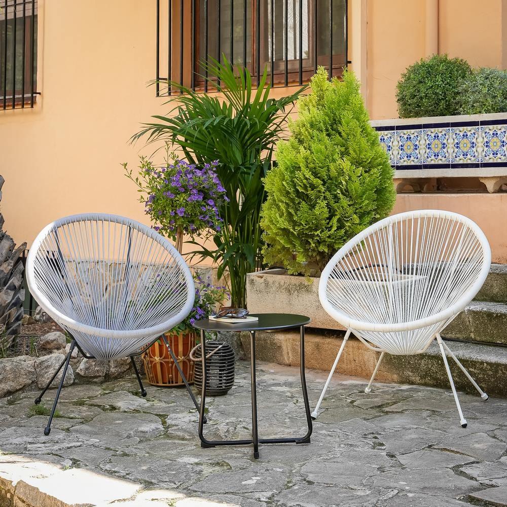 Lolahome Pack De 2 Sillones De Jardín Acapulco