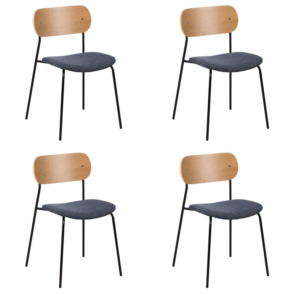 Lolahome Pack De 4 Sillas De Comedor