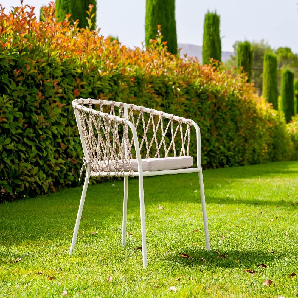 lolahome Pack de 4 sillas de jardín Myra