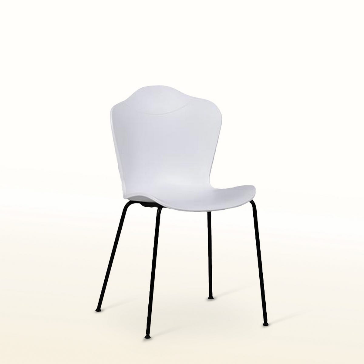 lolahome Pack de 4 sillas flor de polipropileno