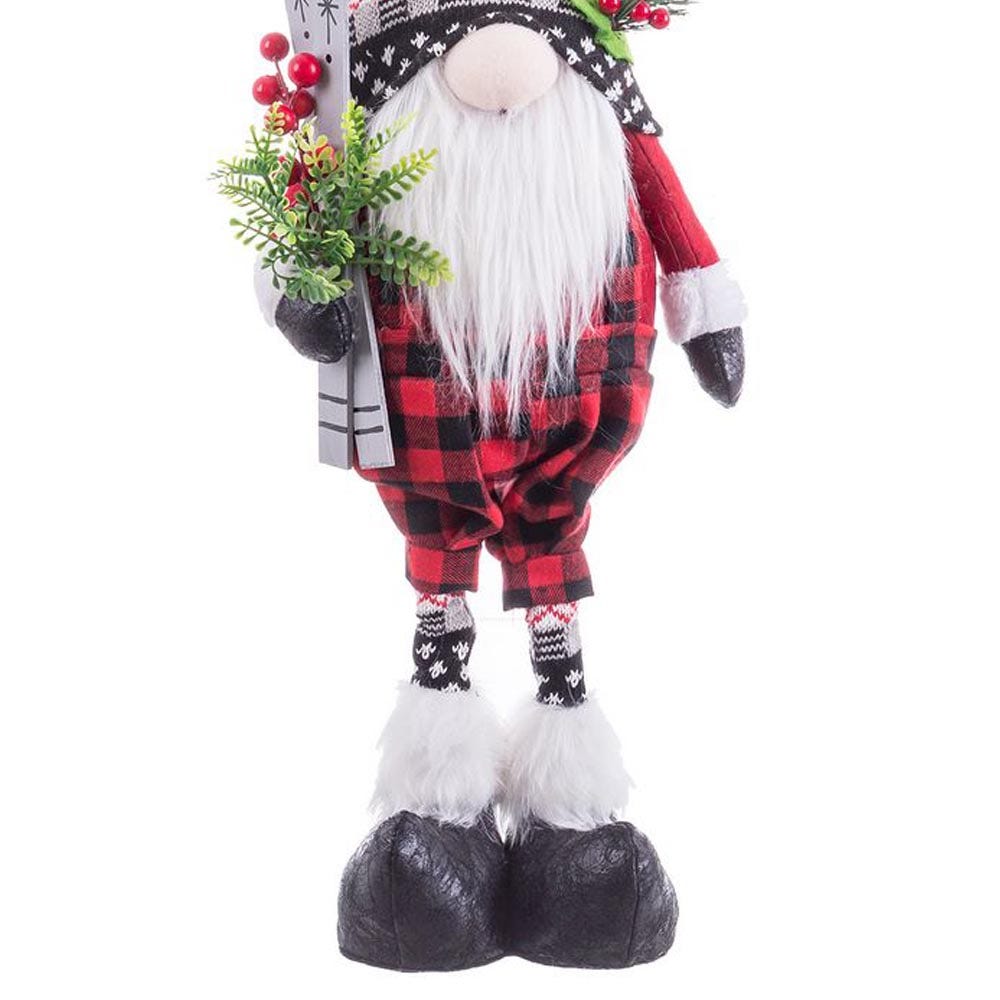 Lolahome Papá Noel De Pie De Tela Roja De 59 Cm