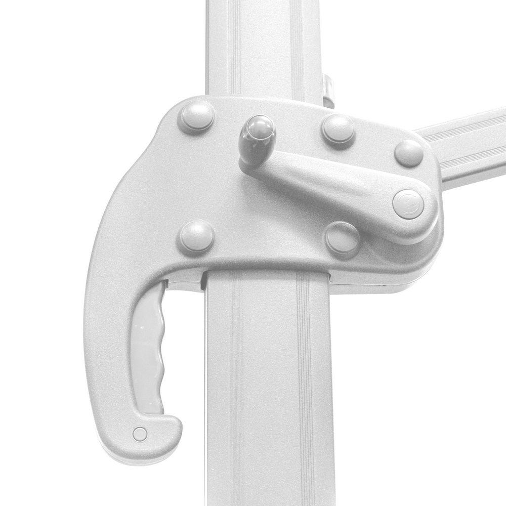 Lolahome Parasol Excéntrico Tiber De 300 Cm Blanco