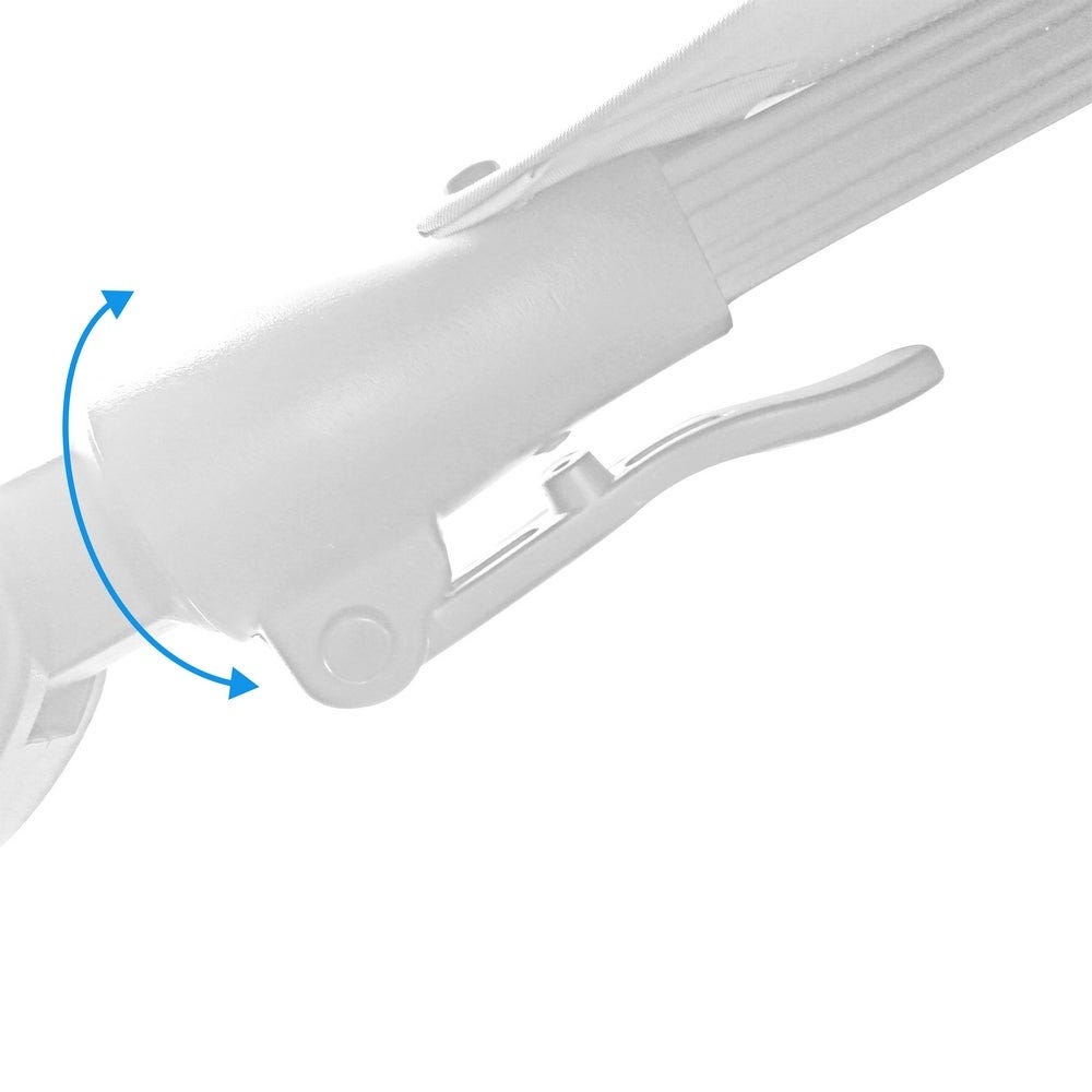 lolahome Parasol excéntrico Tiber de 300 cm blanco