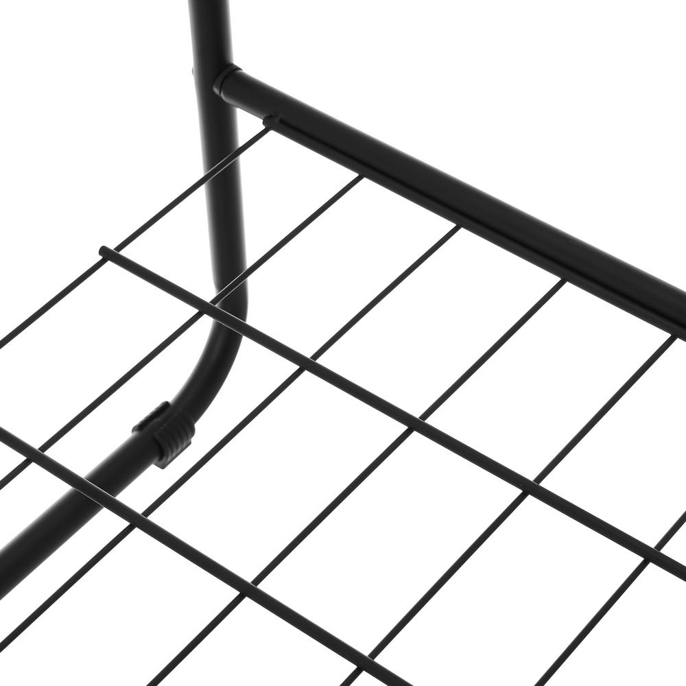 Lolahome Perchero Burro Metálico Negro Con 1 Balda