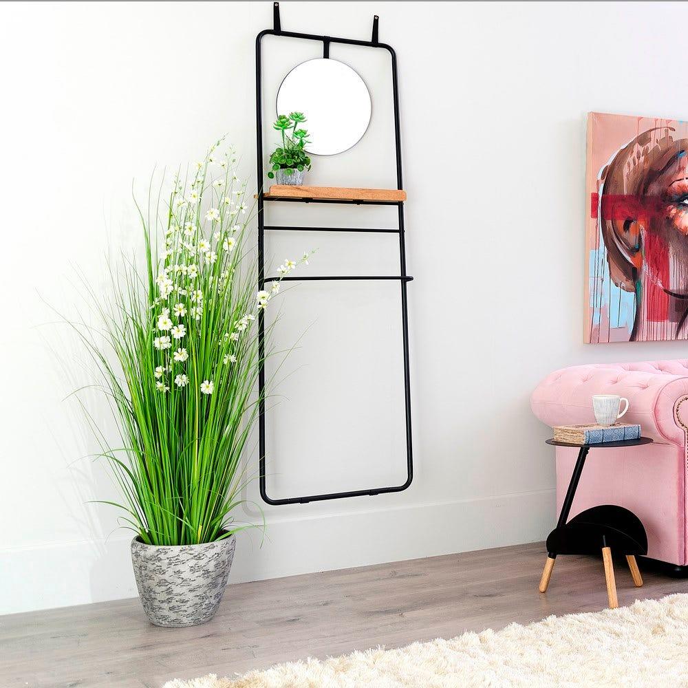 Lolahome Perchero De Pared Con Espejo