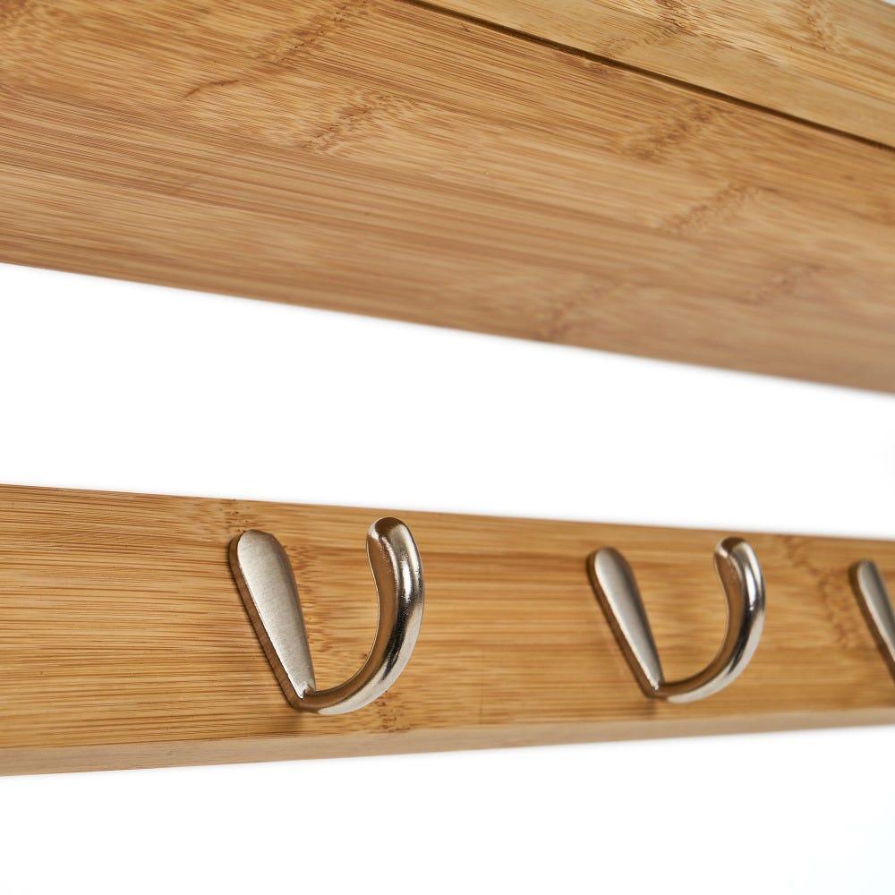 Lolahome Perchero De Pared Con Estante De Madera