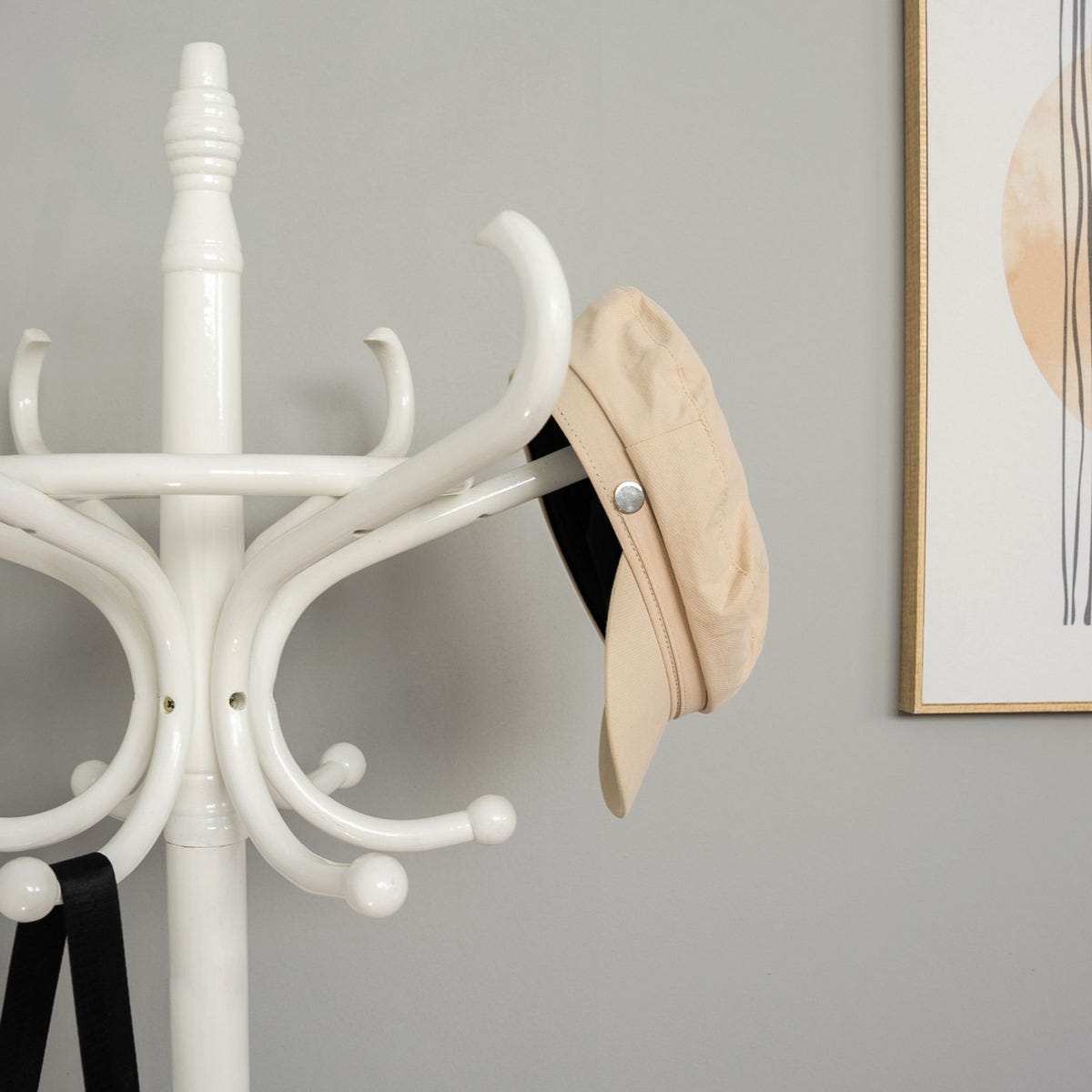 Lolahome Perchero De Pie Blanco