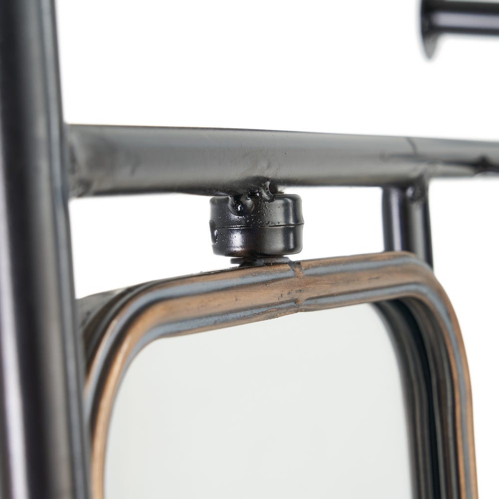 Lolahome Perchero De Pie Negro Con Espejo