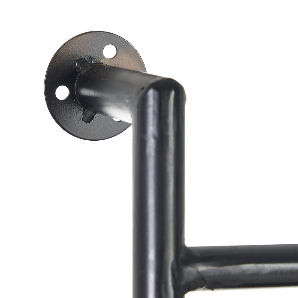 lolahome Perchero de pie negro con espejo