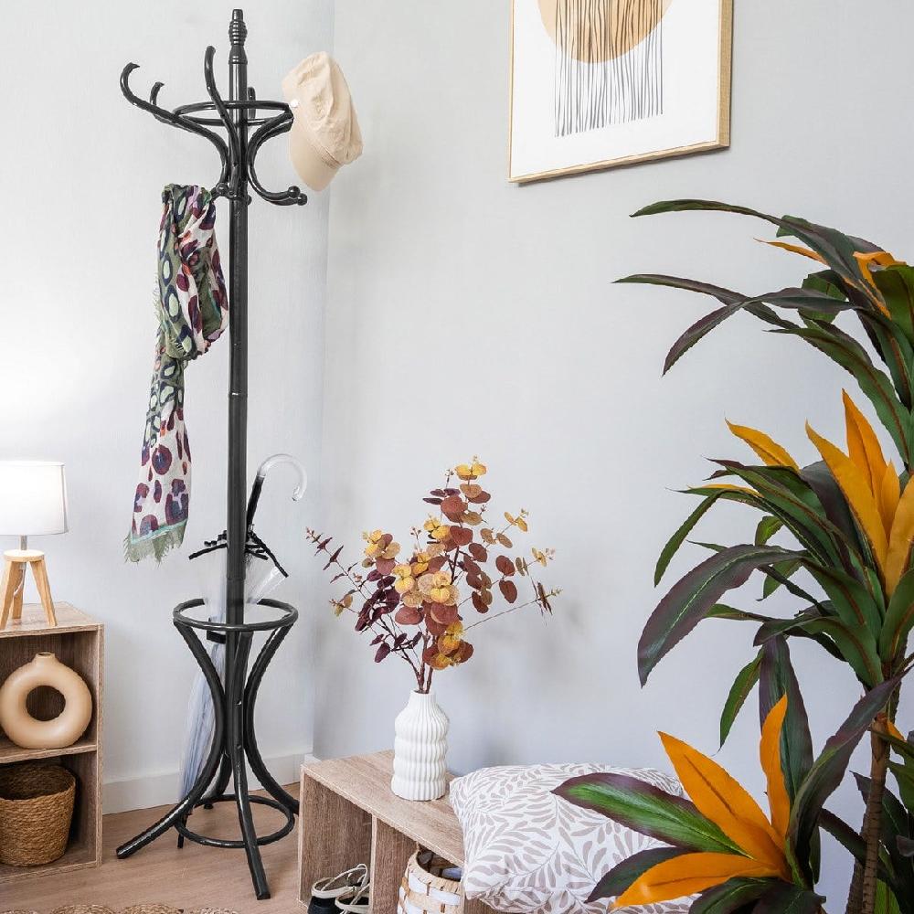 lolahome Perchero de pie negro