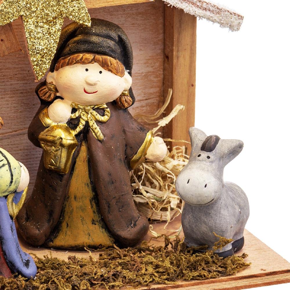 Lolahome Portal De Belén Con Luz 4 Figuras