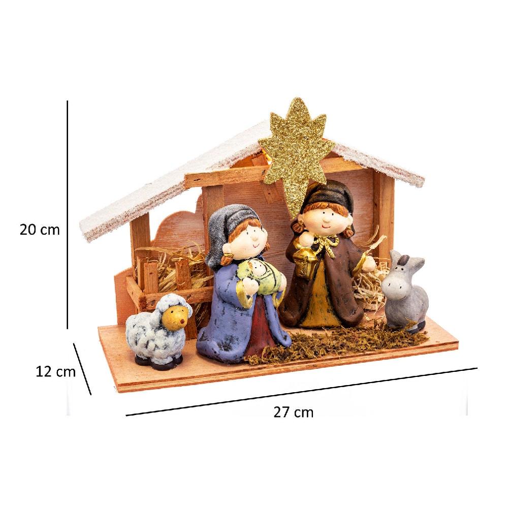 Lolahome Portal De Belén Con Luz 4 Figuras