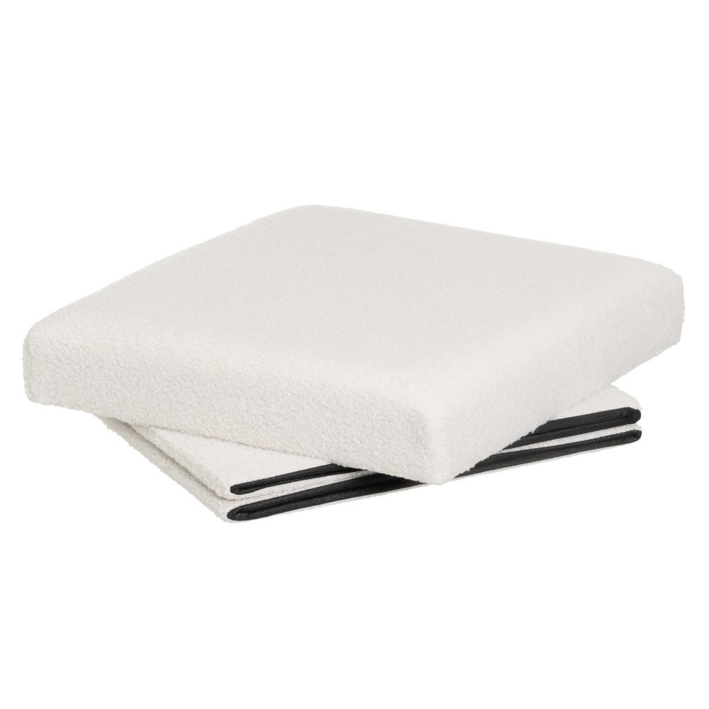 Lolahome Puff Almacenaje Bouclé De 38 Cm