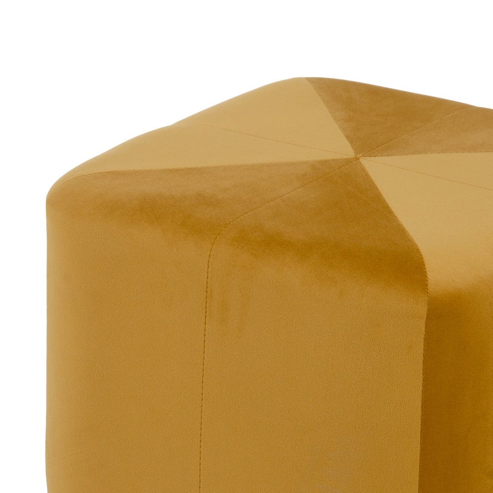 lolahome Puff tapizado de terciopelo de 40x40 cm