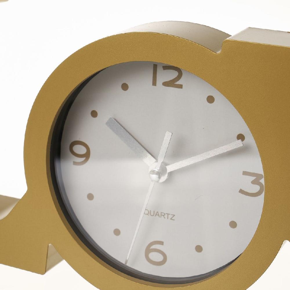lolahome Reloj Love dorado mate de 39x14 cm