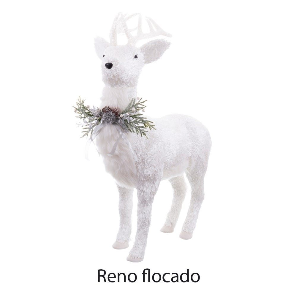 Lolahome Reno De Navidad Blanco De 108cm