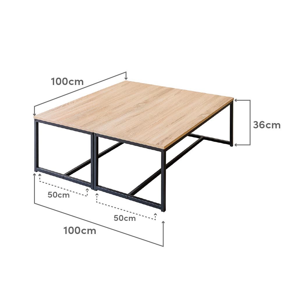 Lolahome Set 2 Mesas De Centro Urban