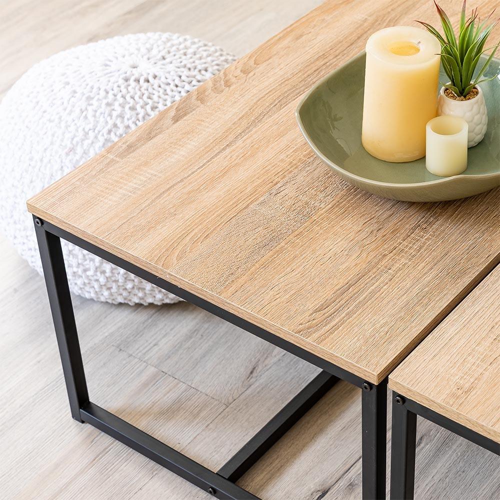 lolahome Set 2 mesas de centro Urban