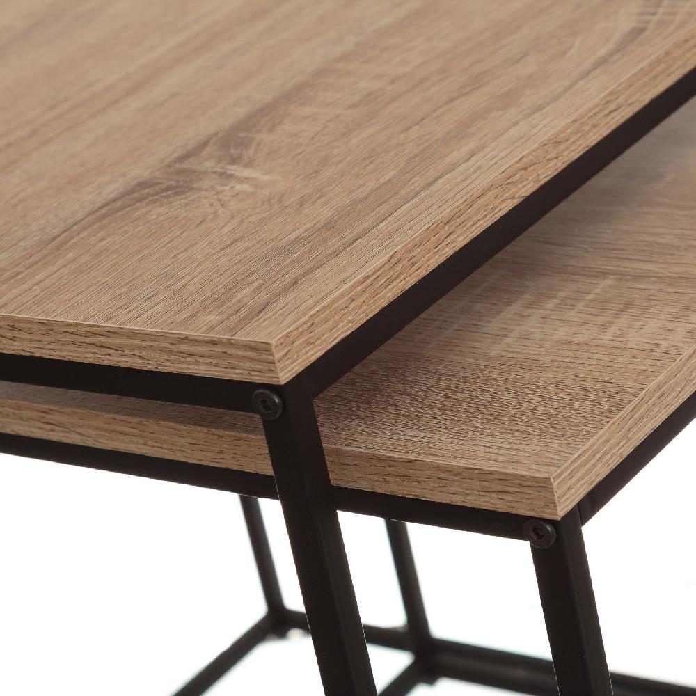 lolahome Set de 2 Mesa auxiliares nido Urban