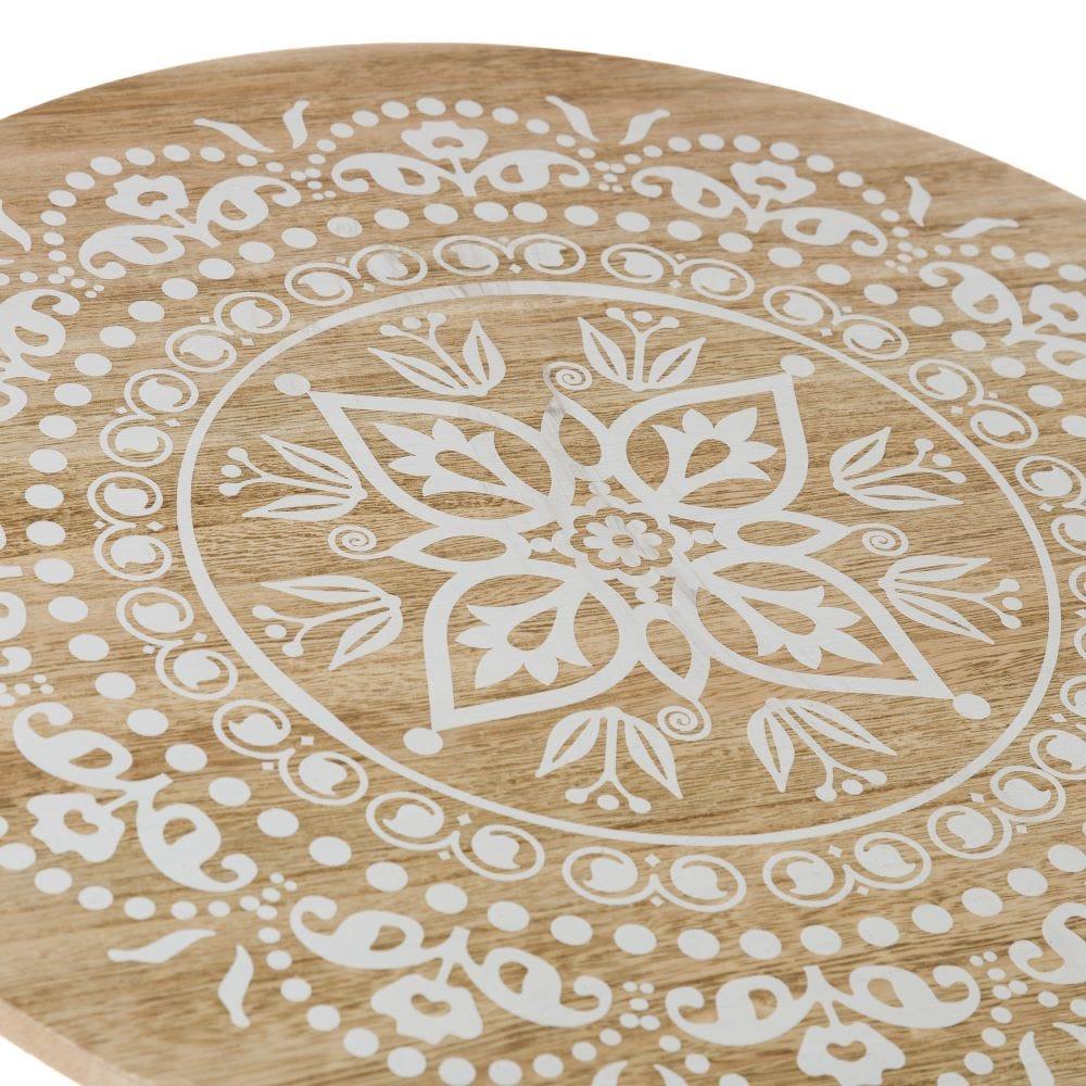 Lolahome Set De 2 Mesas Auxiliares Con Mandala