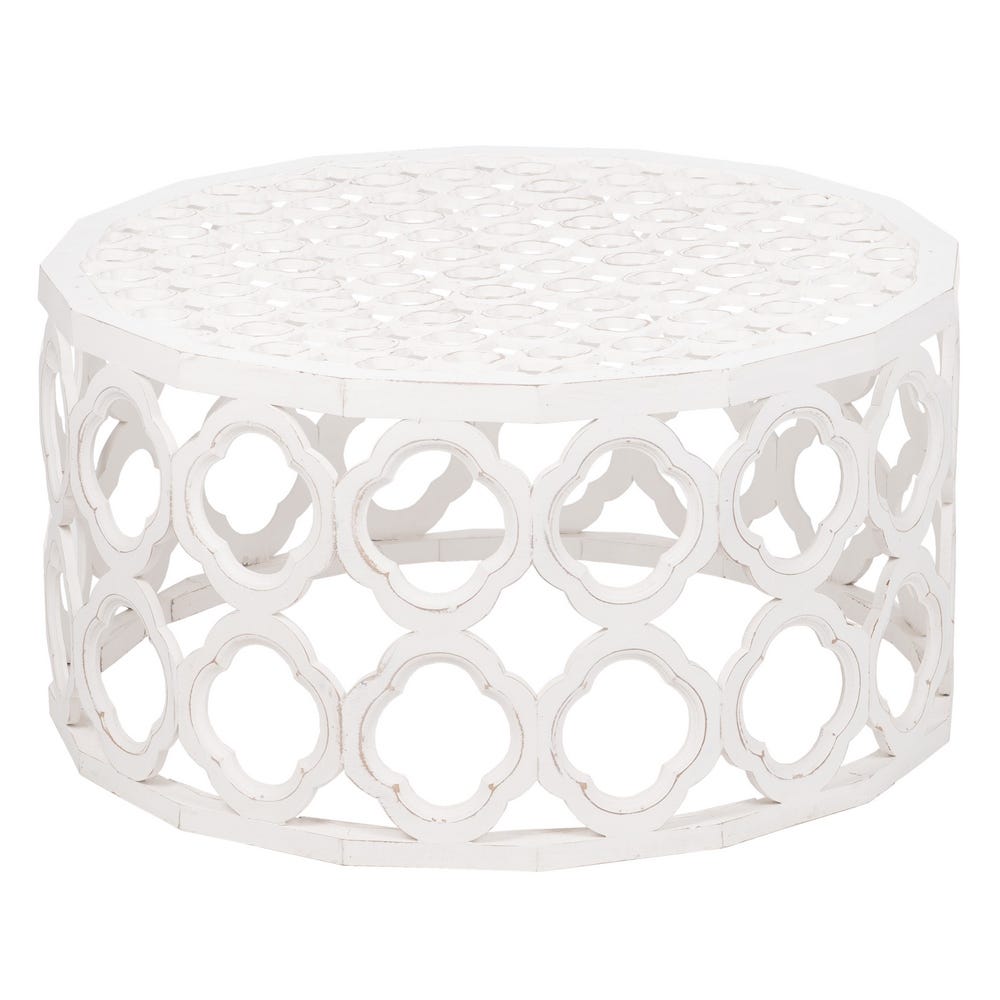 Lolahome Set De 2 Mesas Geométricas Blancas