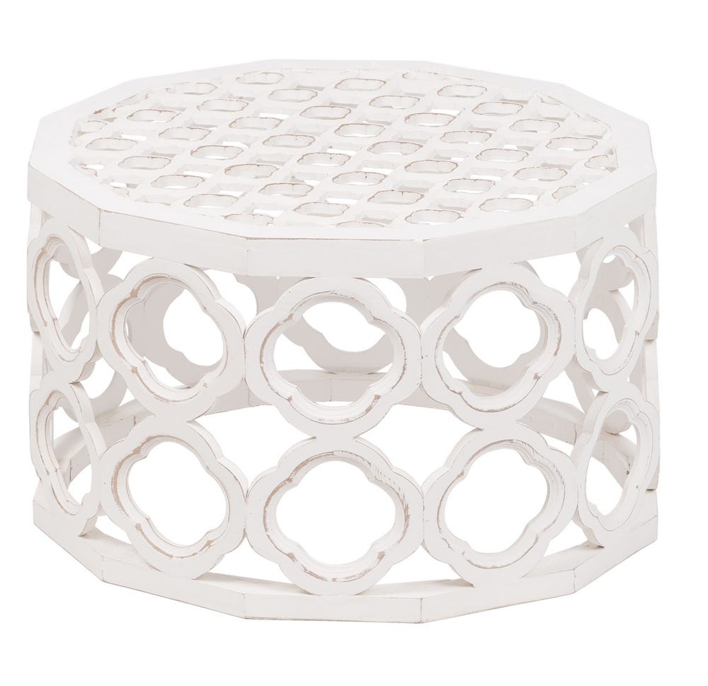 Lolahome Set De 2 Mesas Geométricas Blancas