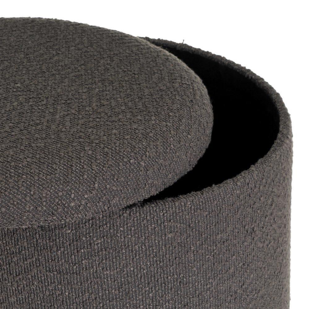 Lolahome Set De 2 Puff Baúl Redondos De Borreguito