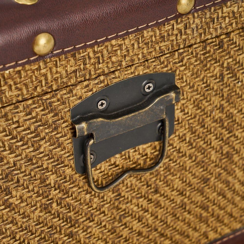 Lolahome Set De 3 Baúles De Viaje Marrones Y Beige