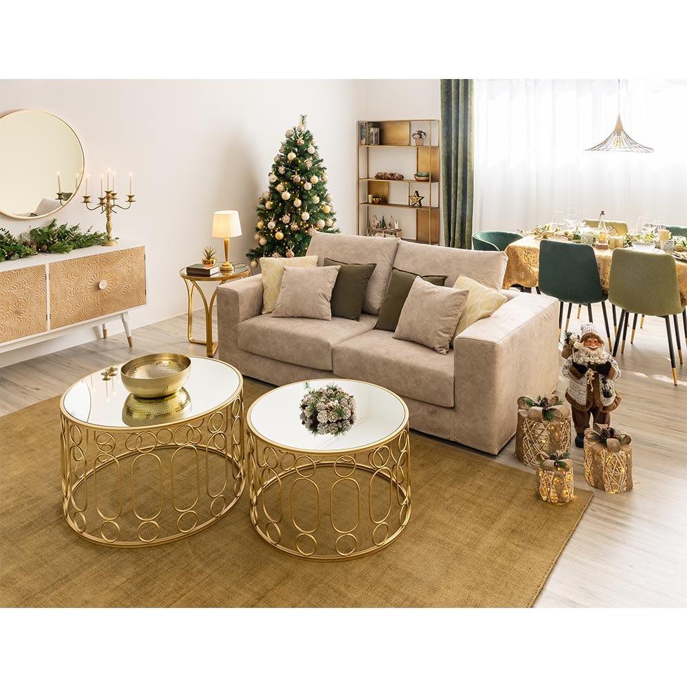 Lolahome Set De 3 Regalos Dorados Con Luz De Pila