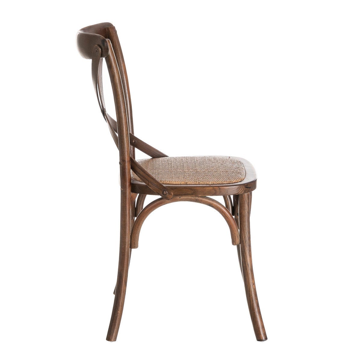 Lolahome Silla De Comedor Aspas Marrón Oscuro