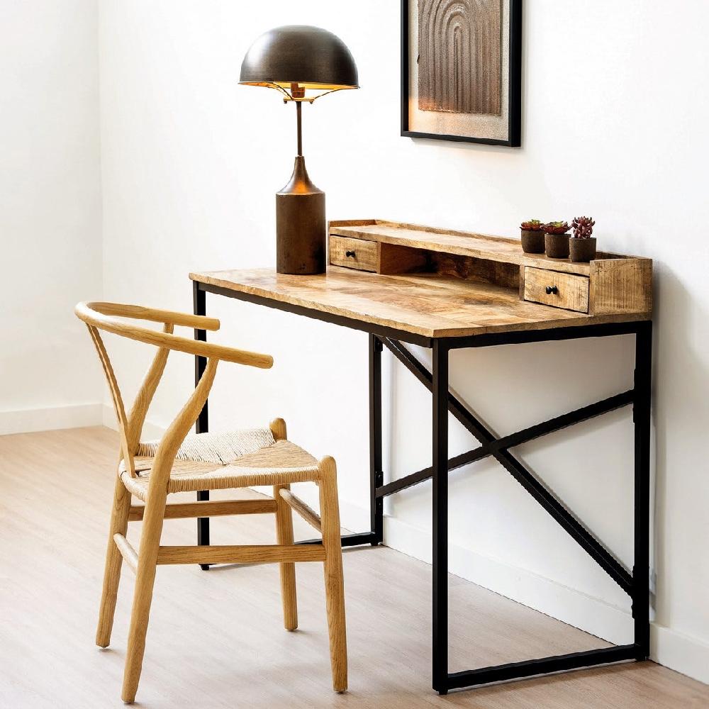 lolahome Silla de comedor Ming natural