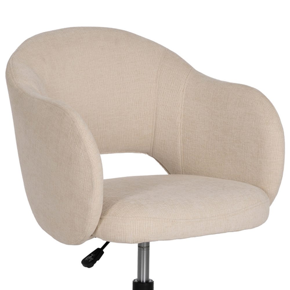 Lolahome Silla De Escritorio Ruedas Beige